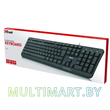 Клавиатура Trust Ziva Multimedia Keyboard картинка 3